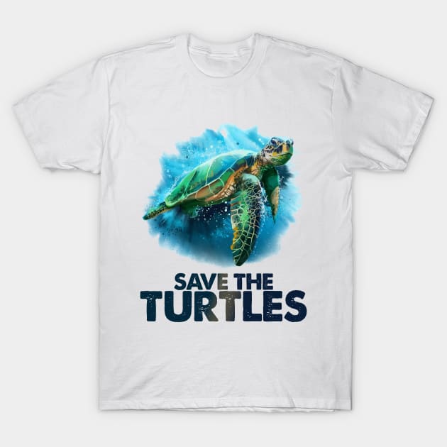 Save The Turtles! Clean Ocean Gift T-Shirt by Jamrock Designs